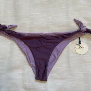 Tularosa Purple Bikini Bottom with Side Ties